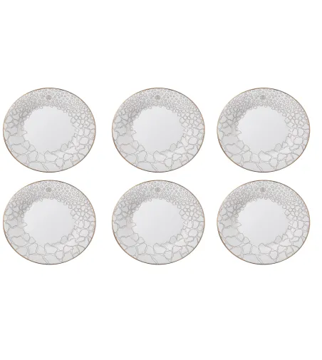 Juego de 6 Platos Llanos Giraffa - Roberto Cavalli