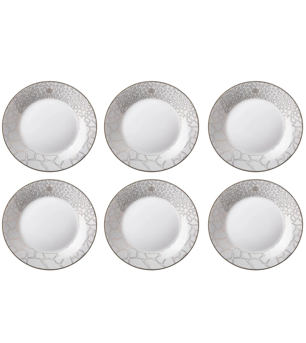 Roberto Cavalli - Set of 6 Giraffa Soup Plates