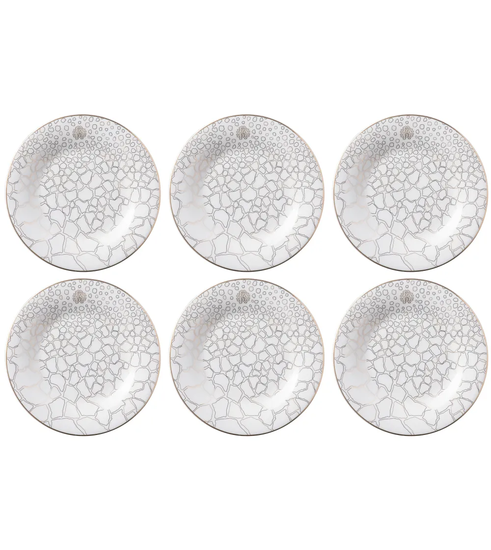 Juego de 6 Platos de Postre Giraffa - Roberto Cavalli