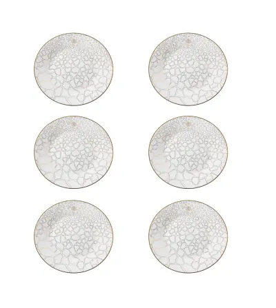 Lot de 6 Assiettes à Pain Giraffa - Roberto Cavalli