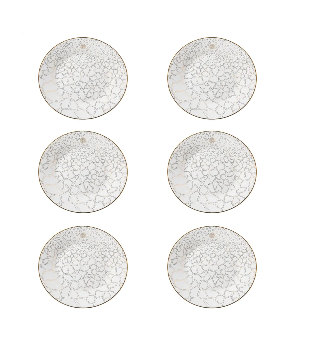 Roberto Cavalli - Set of 6 Giraffa Bread or Butter Plates