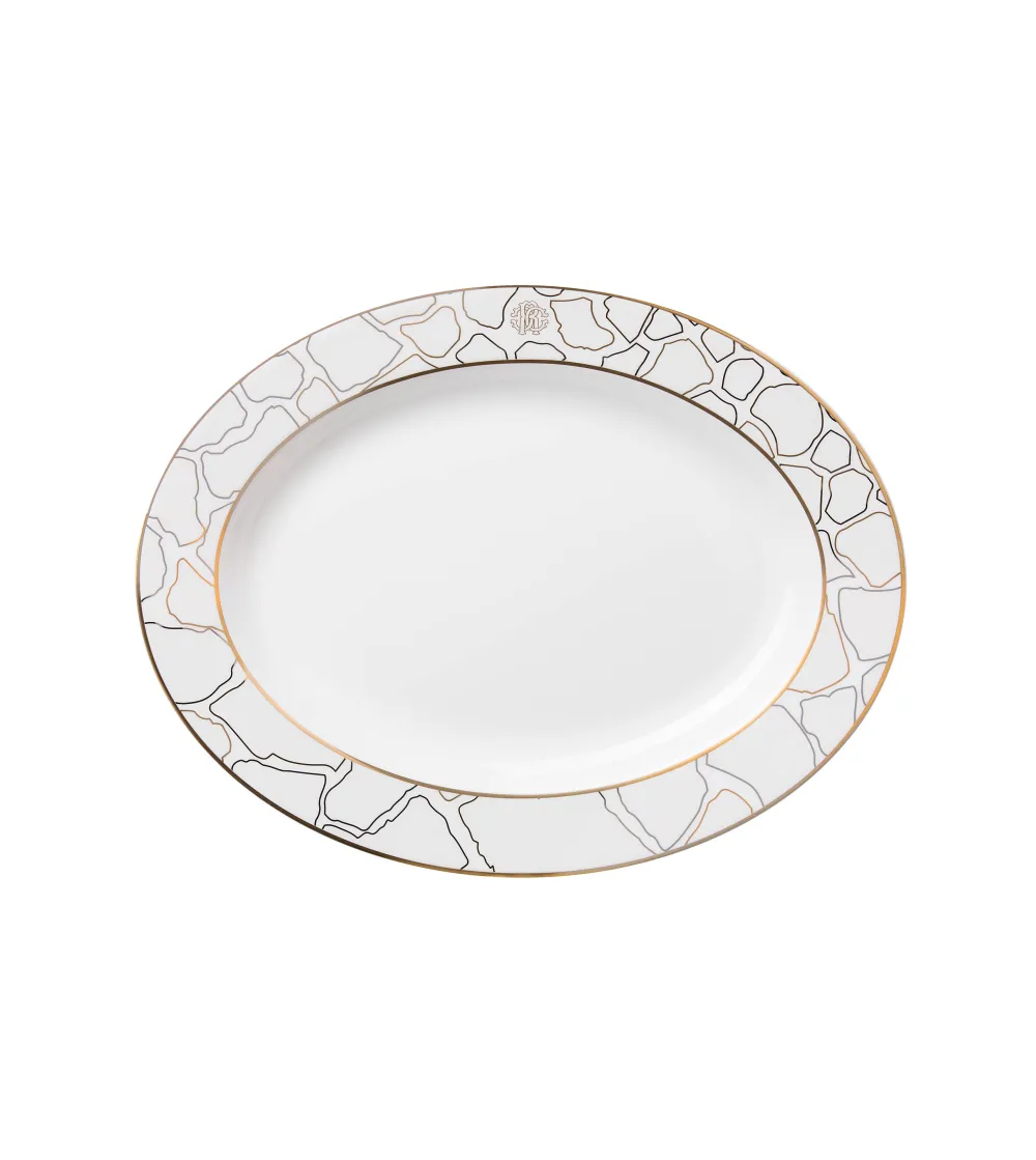 Roberto Cavalli - Giraffa Oval Dish