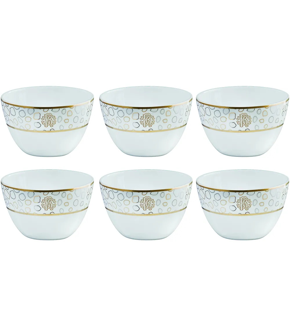 Roberto Cavalli - Set of 6 Giraffa Rice Bowls