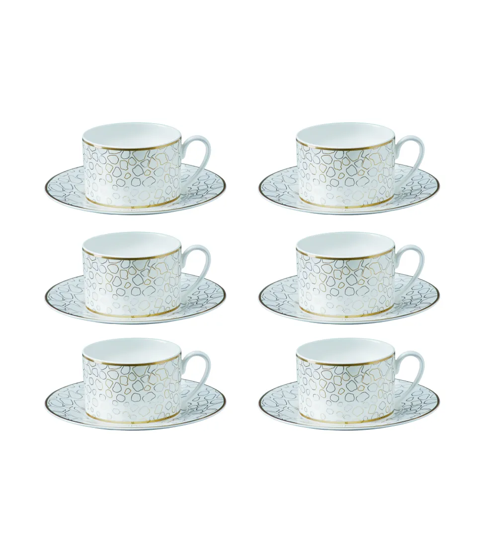 Juego de 6 Tazas de Té Giraffa - Roberto Cavalli