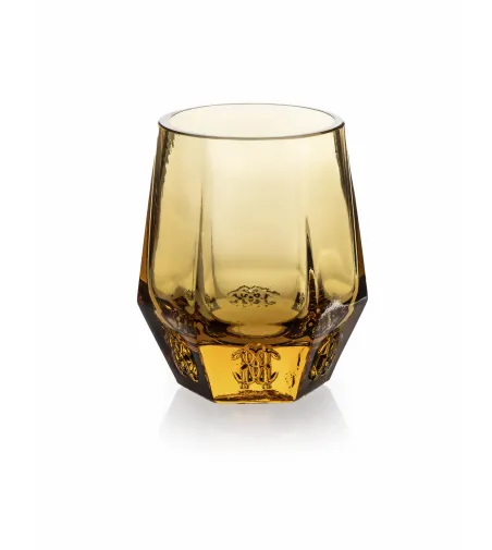 Juego de 2 Vasos de Agua Desert Rose Ambar - Roberto Cavalli