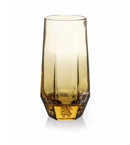 Roberto Cavalli - Set mit 2 Desert Rose Bernstein Champagnergläsern