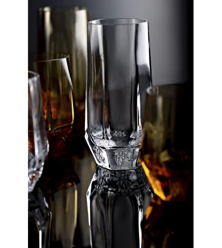 Juego de 2 Vasos de Champán Desert Rose Ambar - Roberto Cavalli