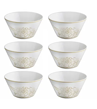 Roberto Cavalli - Set of 6 Blooming Roses Fruit Bowls