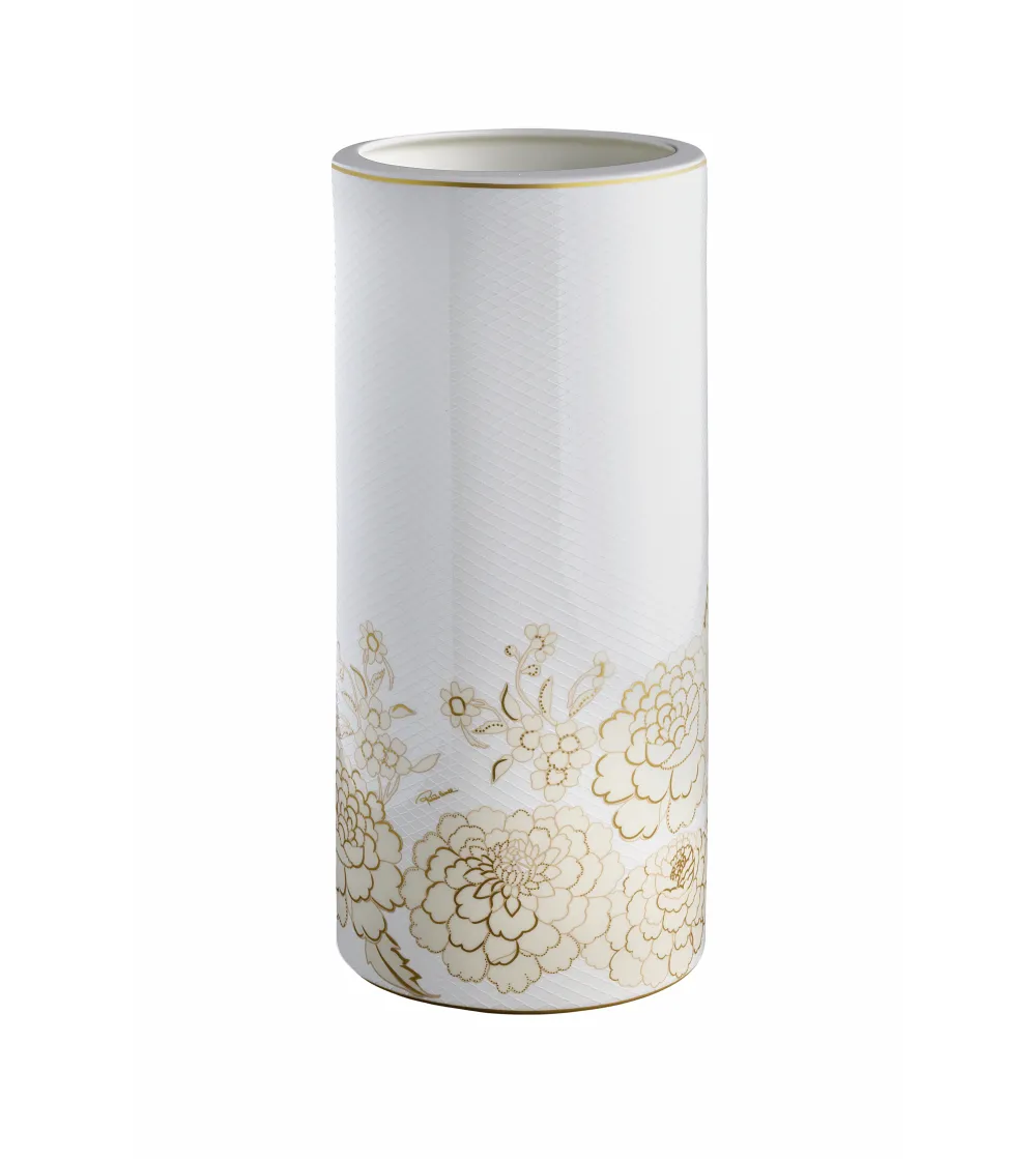 Jarrón Alto Blooming Roses - Roberto Cavalli