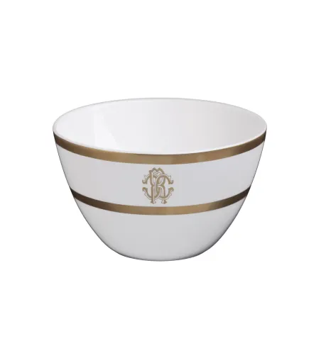 Roberto Cavalli - Set of 6 Silk Gold Rice Bowls