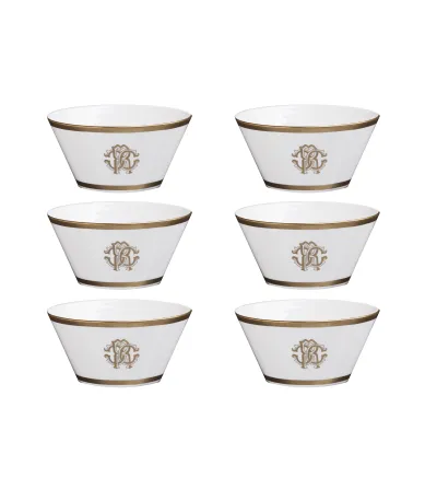 Juego de 6 Fruteros Silk Gold - Roberto Cavalli