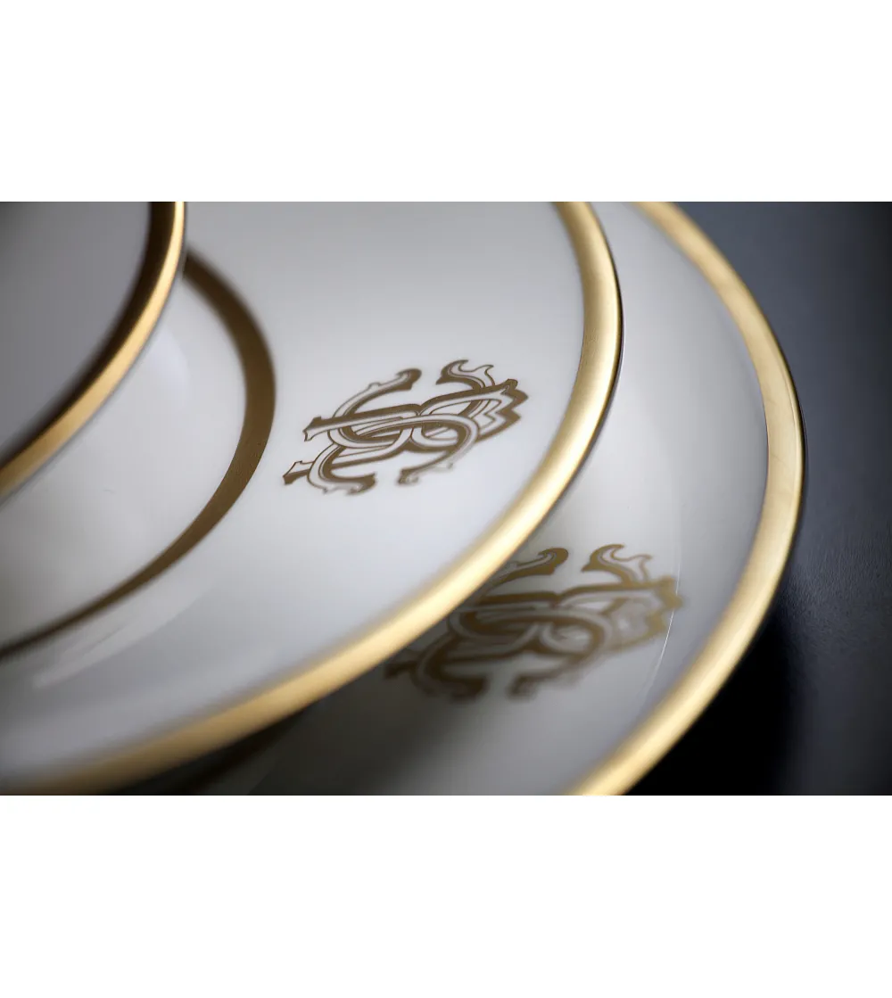Juego de Mesa de 53 Piezas Silk Gold - Roberto Cavalli