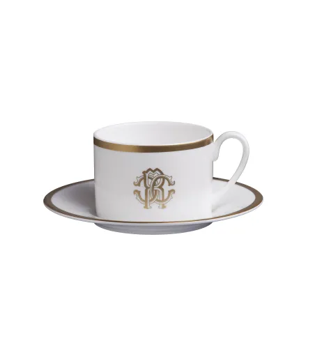 Juego de 6 Tazas de Té Silk Gold - Roberto Cavalli