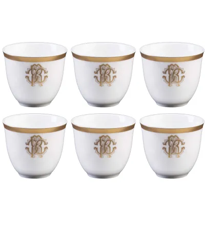 Roberto Cavalli - Luxury Box with 6 Silk Gold Arabic Cups 2