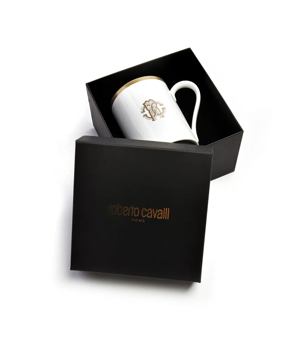 Luxury Box Taza Silk Gold - Roberto Cavalli