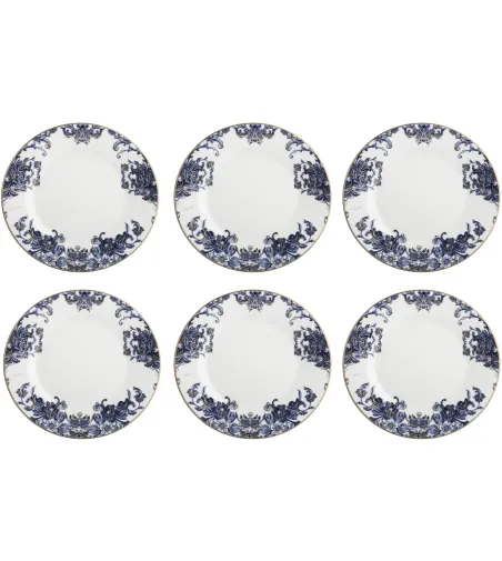 Lot de 6 Assiettes Plates Azulejos - Roberto Cavalli