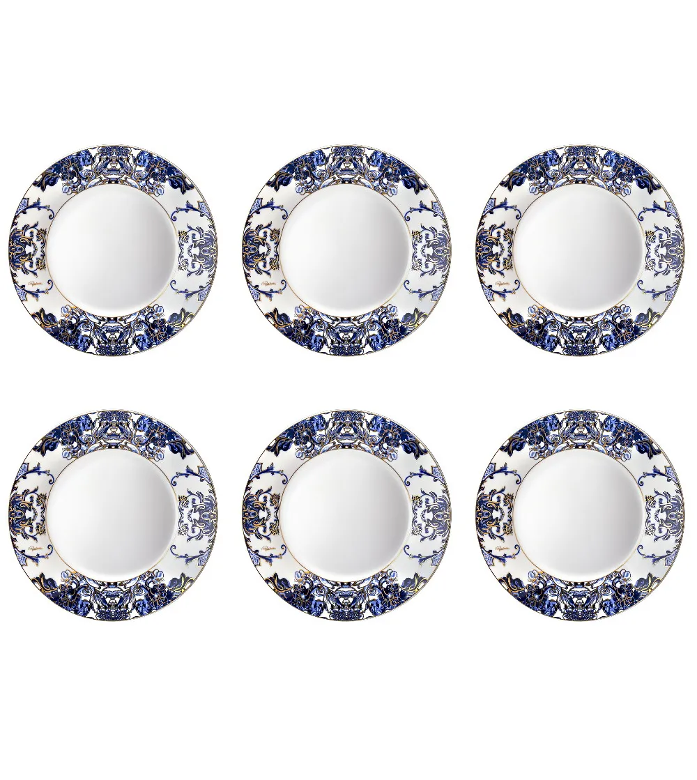 Roberto Cavalli - Set mit 6 Azulejo Suppenteller