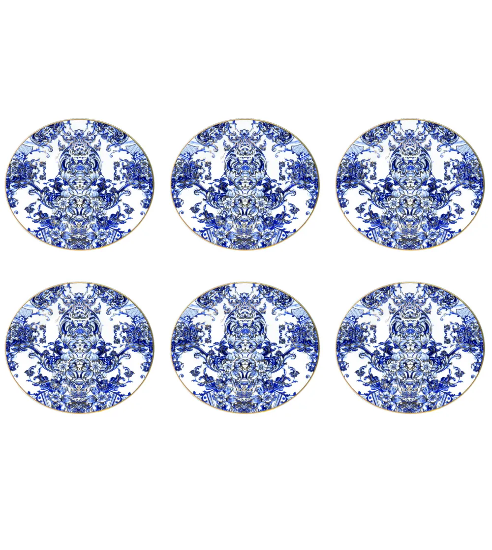 Set 6 Piatti Frutta Azulejo - Roberto Cavalli