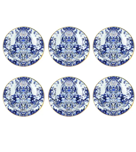 Roberto Cavalli - Set mit 6 Azulejos Brot- oder Buttert