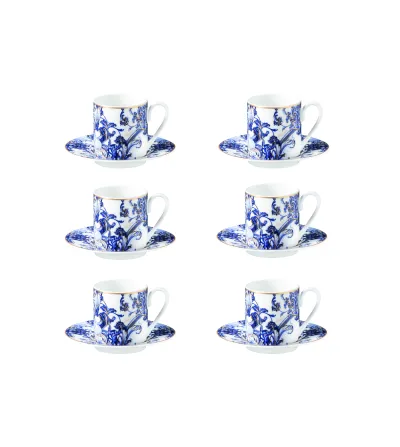 Roberto Cavalli - Set of 6 Azulejos Coffe Cups