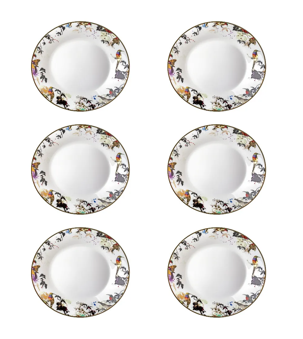 Lot de 6 Assiettes Creuses Garden's...