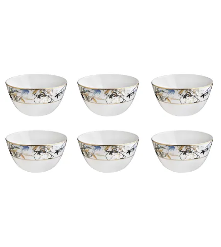 Juego de 6 Cuencos de Arroz Garden's Birds - Roberto Cavalli