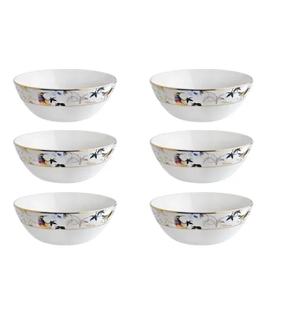 Roberto Cavalli - Set of 6 Garden's Birds Soup Bowls