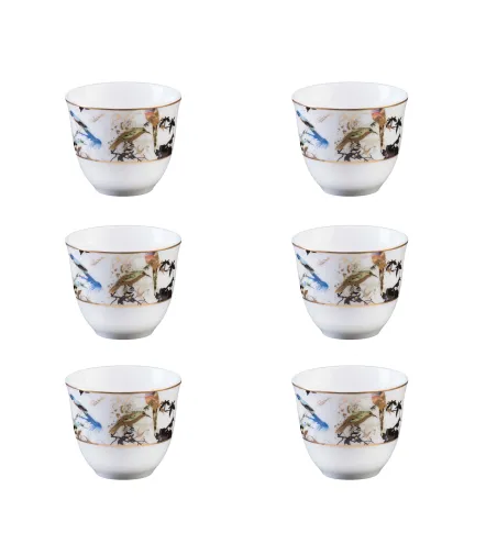 Luxury Box con 6 Copas Árabes Garden's Birds - Roberto Cavalli
