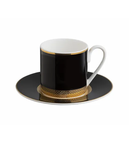 Roberto Cavalli - Luxury Box mit 6 Python Black Kaffeetassen