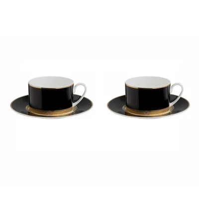 Roberto Cavalli - Luxury Box with 2 Python Black Tea Cups 2