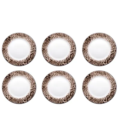 Set 6 Piatti Pane Jaguar - Roberto Cavalli