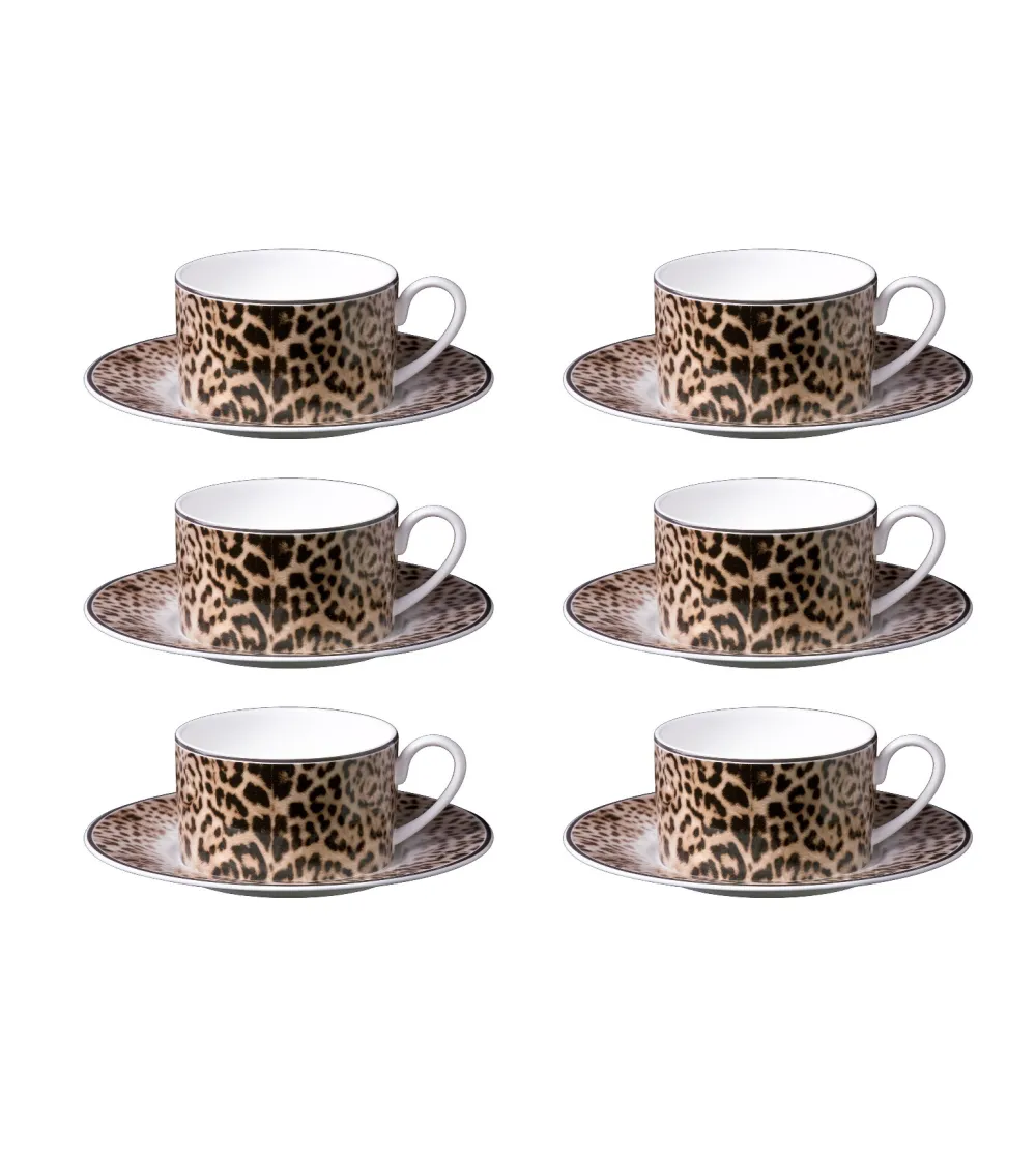 Juego de 6 Tazas de Té Jaguar -...