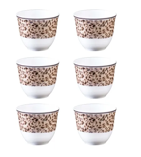 Roberto Cavalli - Luxury Box mit 6 Jaguar Arabische Tassen