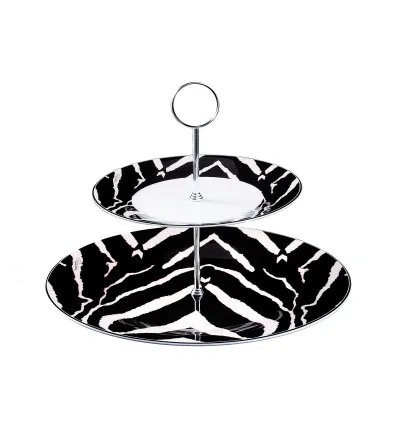 Alzata a 2 Livelli Zebra - Roberto Cavalli