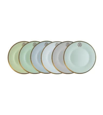 Lot de 6 Assiettes à Pain Lizzard Sunrise - Roberto Cavalli