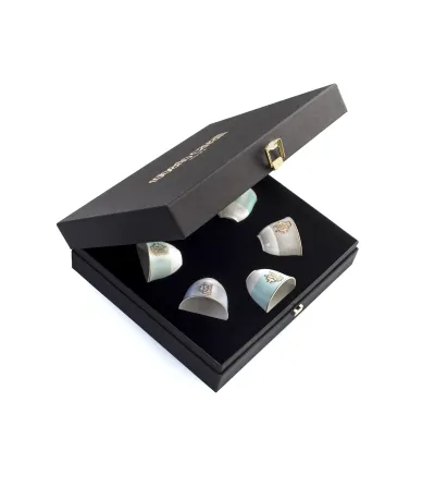 Luxury Box con 6 Tazze Arabe Lizzard Sunrise - Roberto...