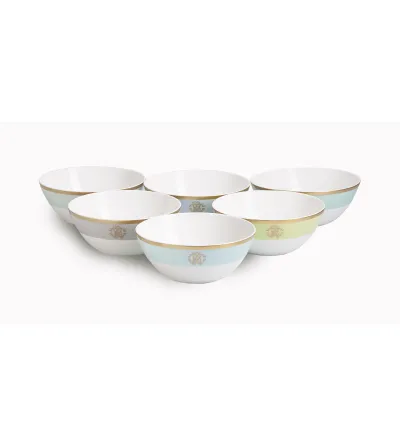Lot de 6 Bols à Soupe Lizzard Sunrise - Roberto Cavalli
