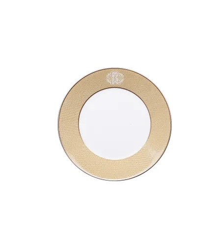 Lot de 6 Assiettes Creuses Lizzard Gold - Roberto Cavalli