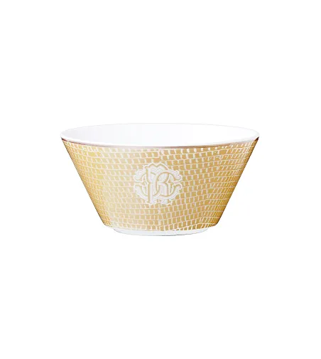 Roberto Cavalli - Set mit 6 Lizzard Gold Fruchtsalatbecher