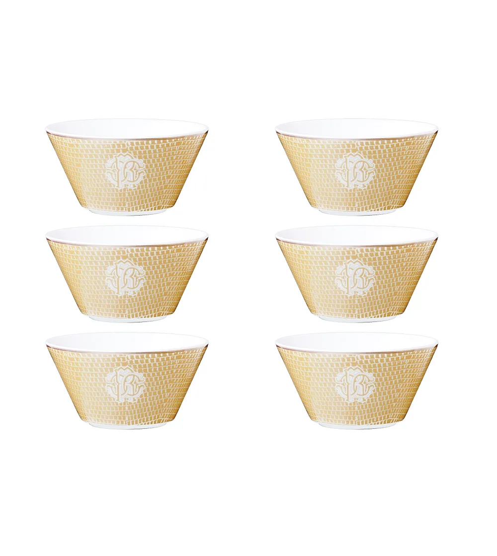 Roberto Cavalli - Set of 6 Lizzard...