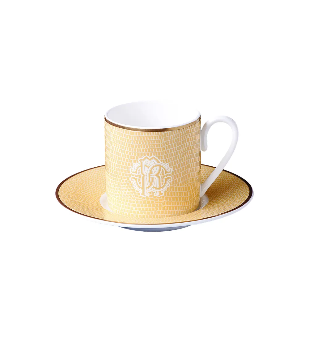 Set 6 Tazze da Caffè Lizzard Gold -...
