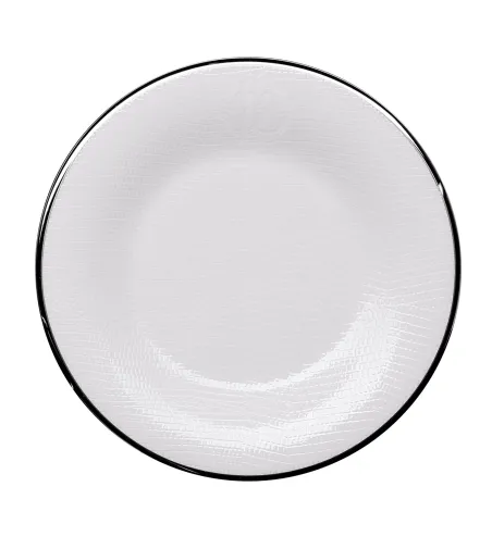 Lot de 6 Assiettes à Pain Lizzard Platin - Roberto Cavalli
