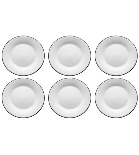 Roberto Cavalli - Set mit 6 Lizzard Platin Brot- oder Buttert
