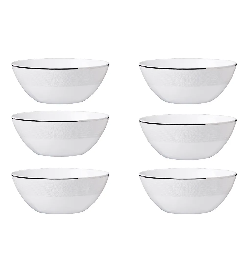 Set 6 Coppette Zuppa Lizzard Platin -...