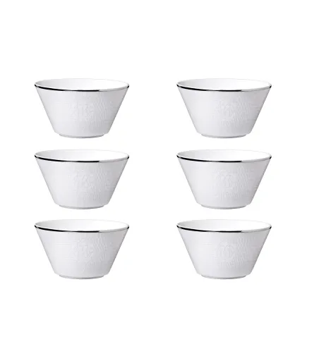 Roberto Cavalli - Set mit 6 Lizzard Platin Fruchtsalatbecher