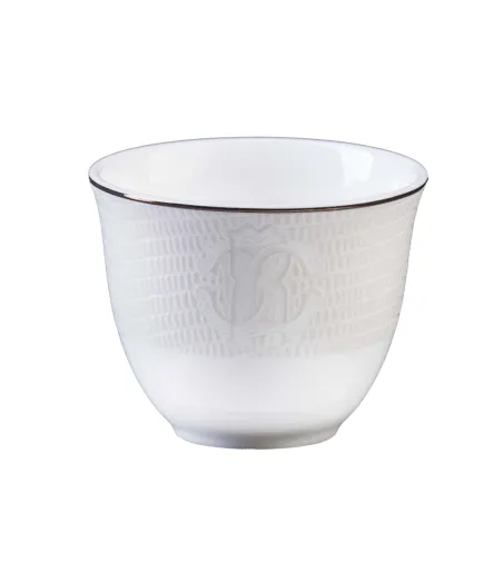 Luxury Box con 6 Copas Árabes Lizzard Platin - Roberto Cavalli