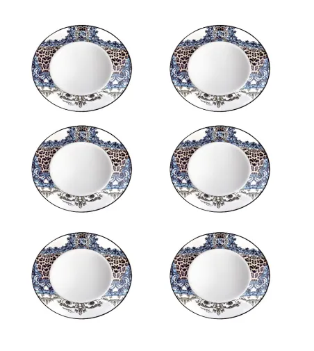 Juego de 6 Platos Hondos Palazzo Pitti - Roberto Cavalli