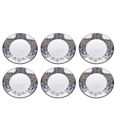 Juego de 6 Platos de Postre Palazzo Pitti - Roberto Cavalli