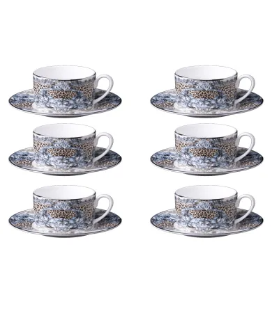 Roberto Cavalli - Set mit 6 Palazzo Pitti Teetassen
