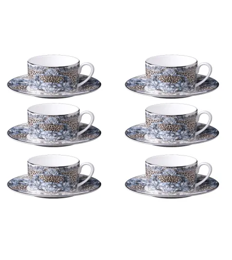 Juego de 6 Tazas de Té Palazzo Pitti - Roberto Cavalli